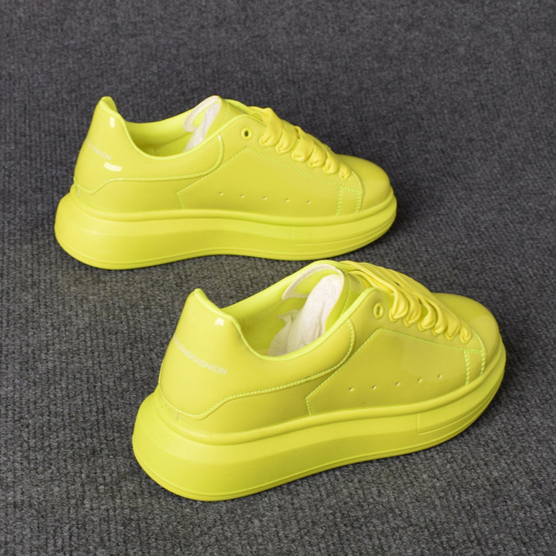 Women'S Shoes For Tennis - 2025 Gelakte witte casual schoenen voor