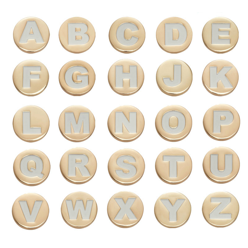 Women'S Shoes Crocs - Bling Gouden Letter Schoen Charmes voor