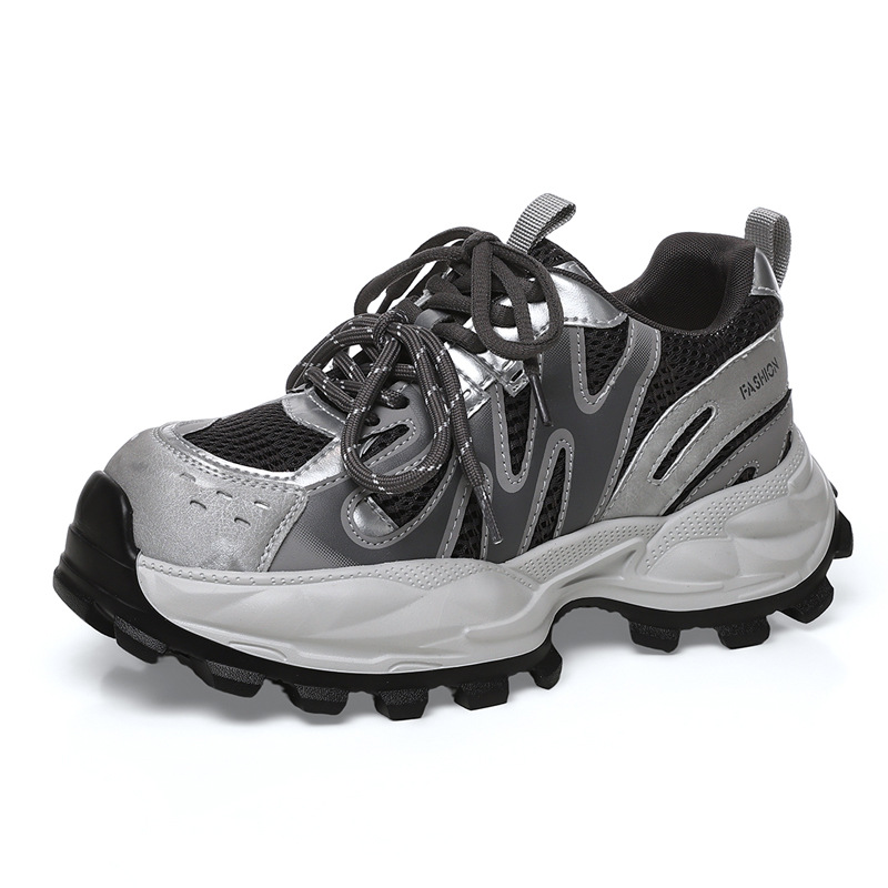 Women'S Shoes For Tennis - Mesh Chunky Sneakers Dames Ademende Platform