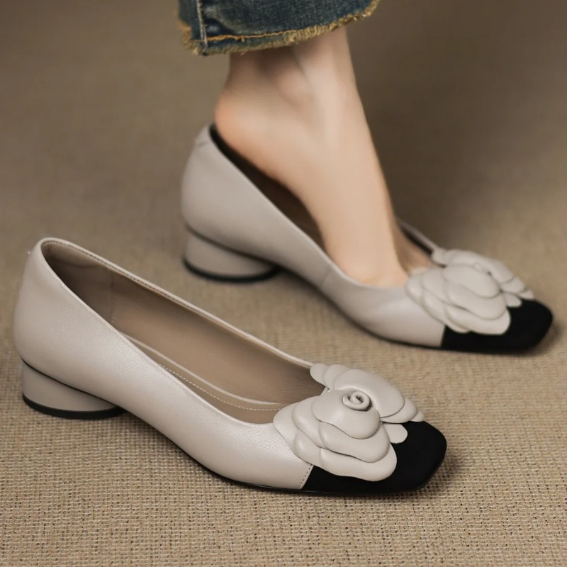 Women Shoes Heels - Plus size 34-41 vrouwen schapenvacht mix
