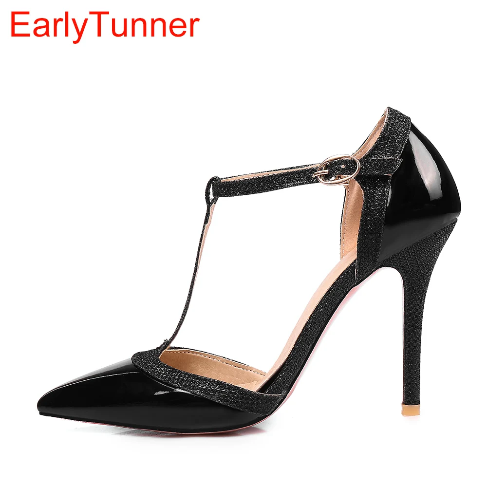 Women Shoes Brands - Gloednieuwe Zomer Sexy Rode Abrikoos Zwarte