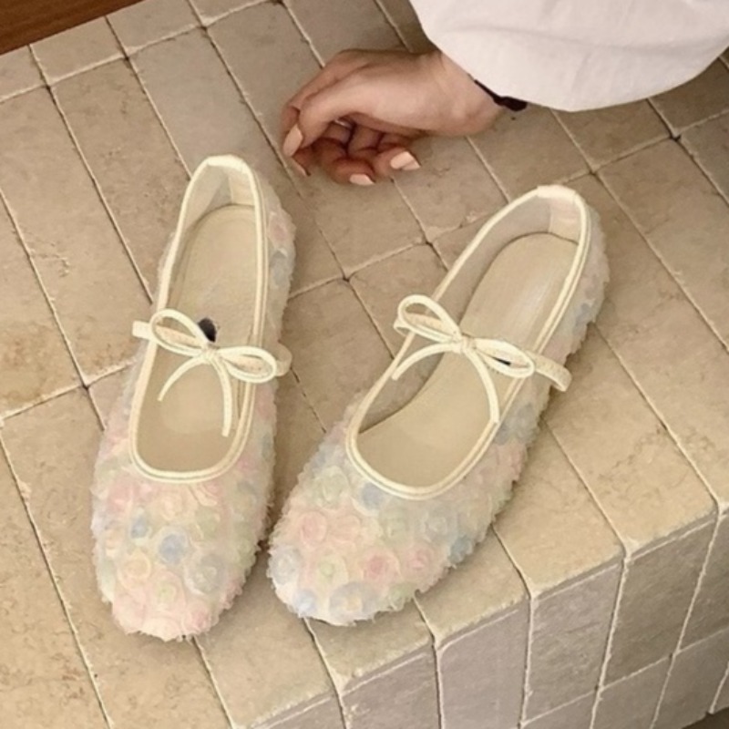 Women'S Shoes Round Toe - Zachte nieuwe Chinese rozen mesh Mary