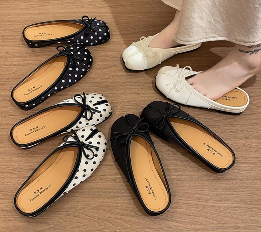 Women Shoes Japan - Mode Vlinderknoop Split Toe Slippers Dames