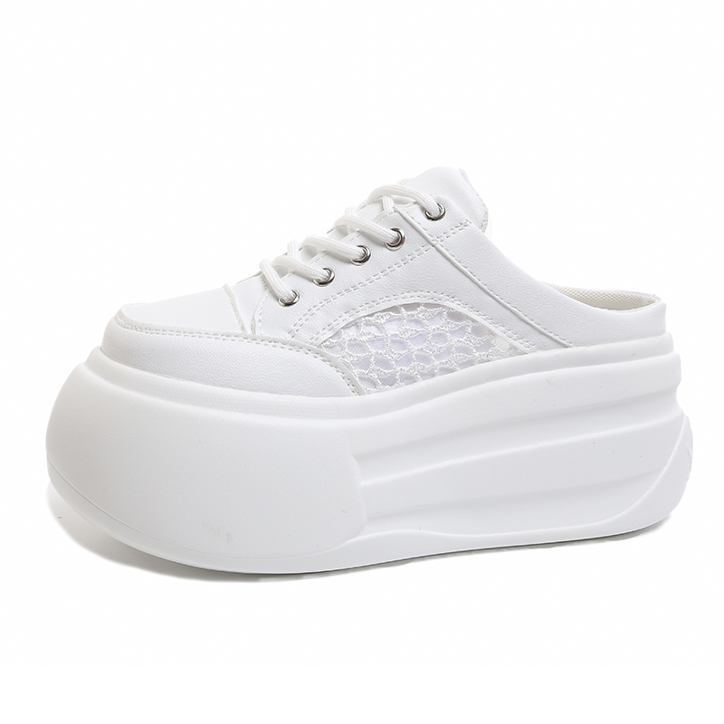 Platform Sneakers Chunky - Vrouwen 7CM Hoge Hakken Chunky Slippers