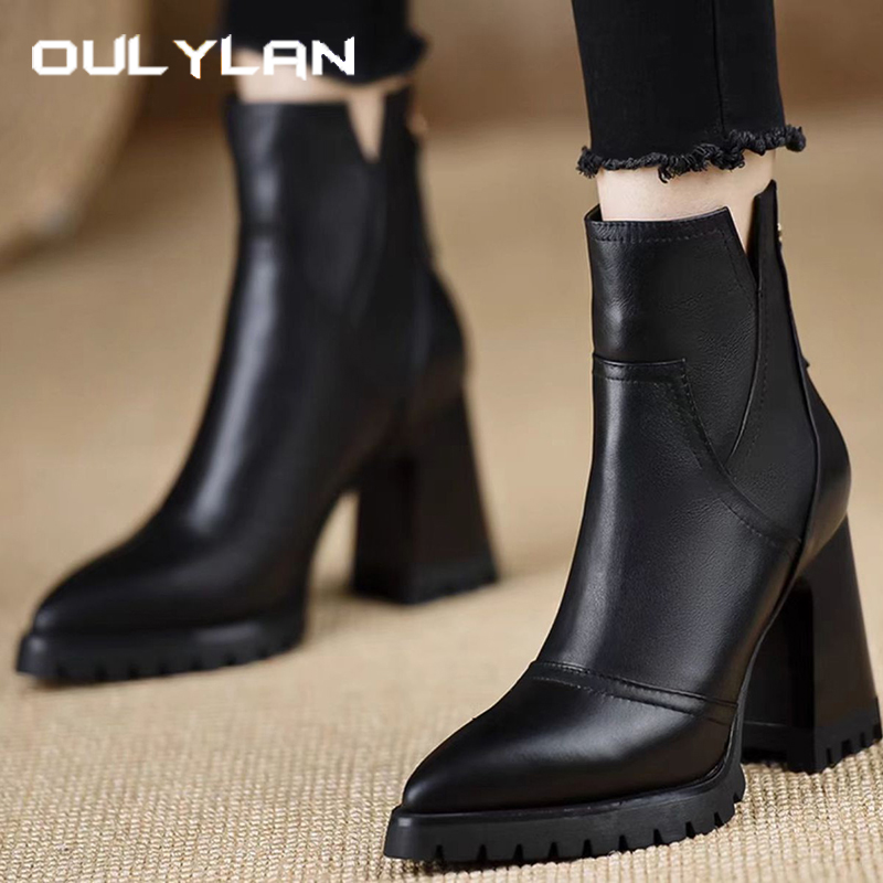 Oulylan Dikke Hoge hakken Vrou - Women Shoes Boots recensie en prijs