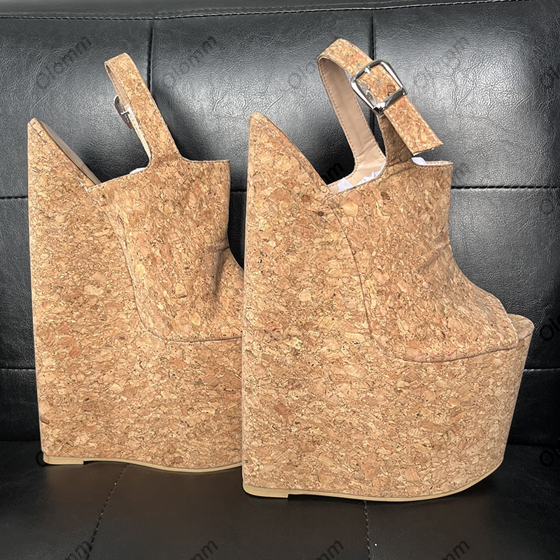 Olomm Handgemaakte Vrouwen Zom - Cork Wedge Sandal recensie en prijs