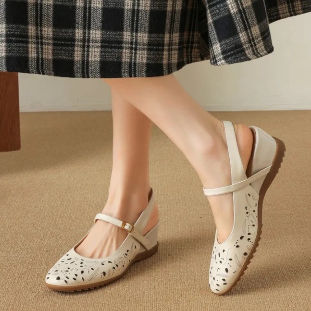 2026 Nieuwe Casual Wedge Sling - Cork Wedge Sandal recensie en prijs