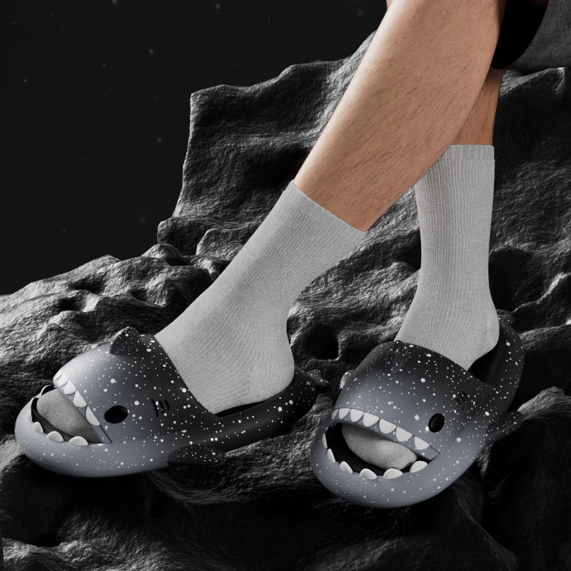 Leuke Cartoon Haai Slippers Vo - Women'S Shoes To Men'S recensie en prijs