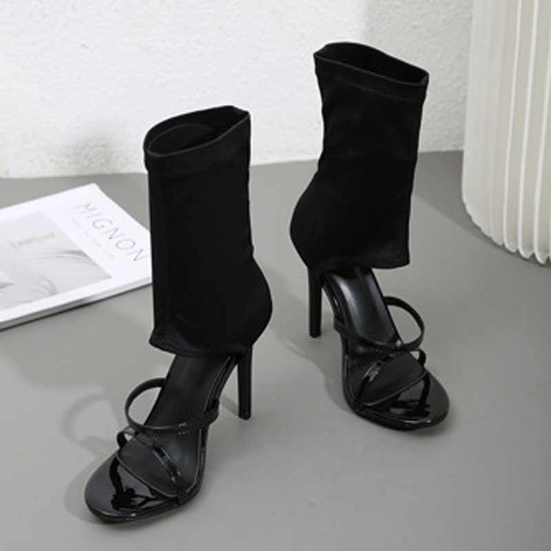 Mode Hoge Top Elastische Stof  - Women Shoes Boots recensie en prijs