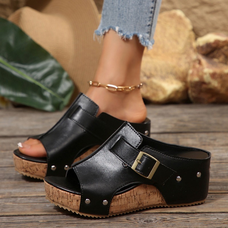 Kurk Wedge Sandalen Dames Plus - Cork Wedge Sandal recensie en prijs