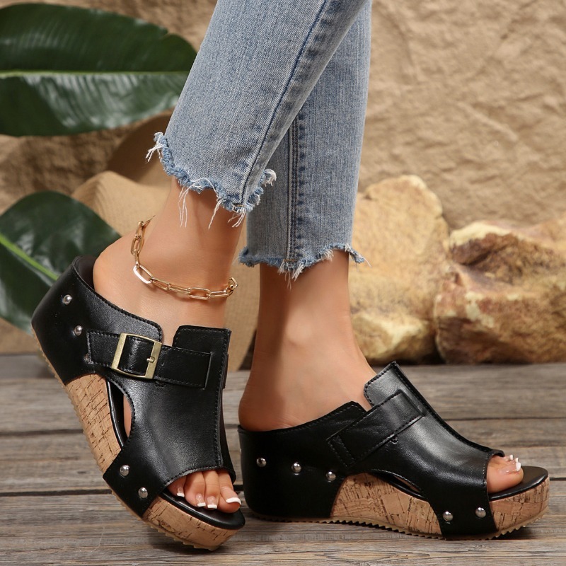 Kurk Wedge Sandalen Dames Plus - Cork Wedge Sandal recensie en prijs