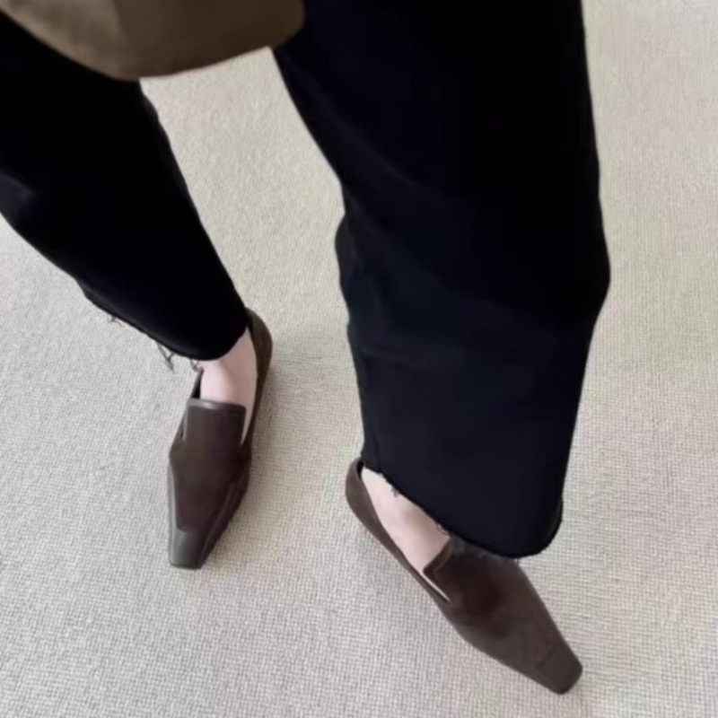 Retro vierkante teen diepe mon - Women Shoes Heels recensie en prijs