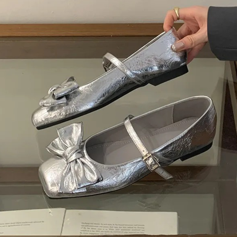 Leuke Strik Vierkante Teen Ont - Women Shoes Brands recensie en prijs