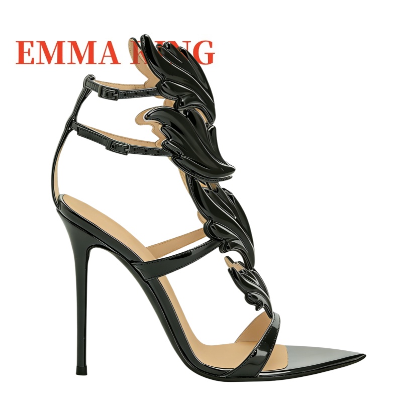 Dames Metallic Gevleugelde Hog - Metallic Heel Sandal recensie en prijs