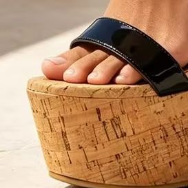 Dames Open Teen Platform Mules - Cork Wedge Sandal recensie en prijs