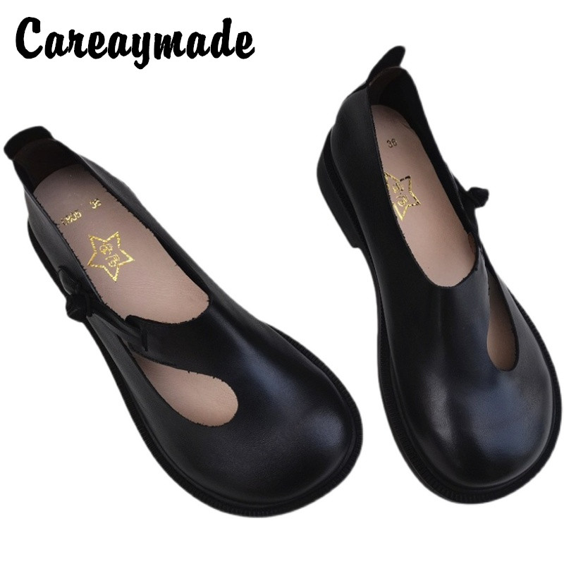Careaymade-Echt Leer Grote Sch - Women'S Shoes Round Toe recensie en prijs