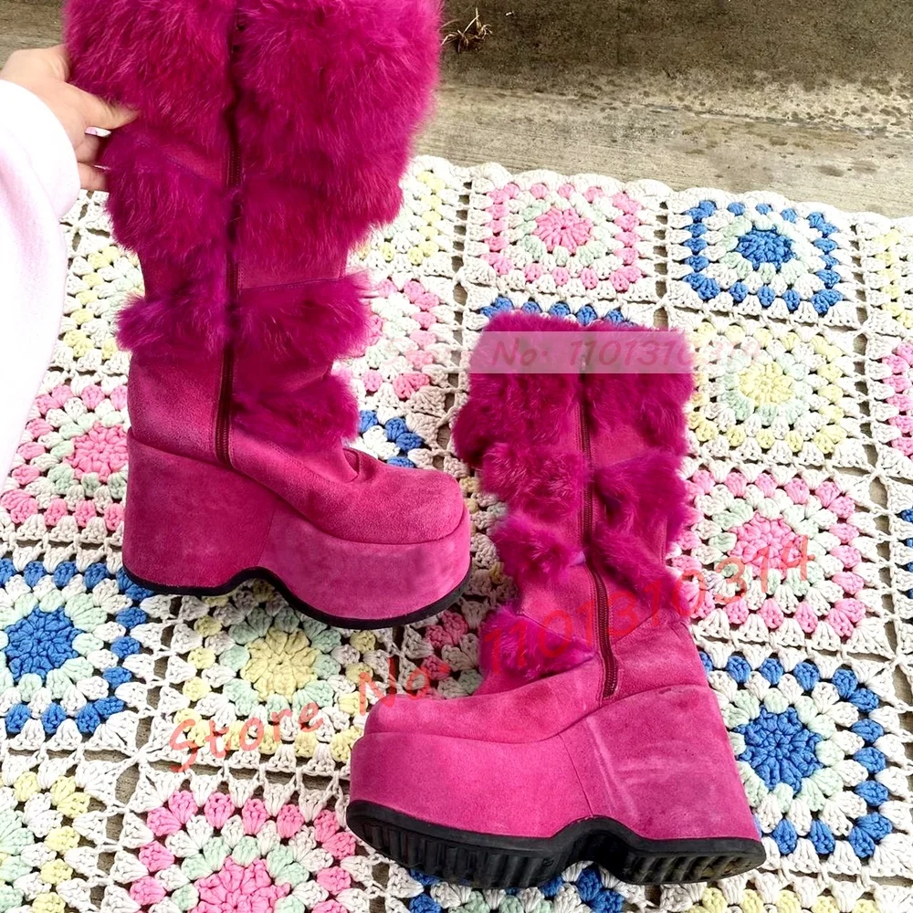 Hete Roze Dikke Zool Harige Kn - Kids Shoes Women recensie en prijs
