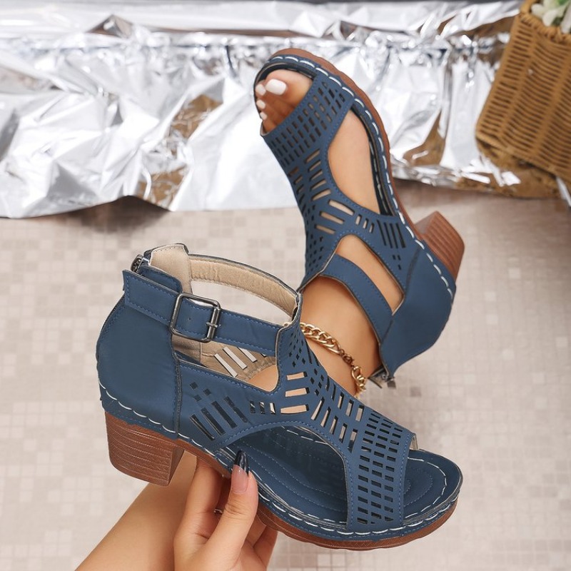 Damessandalen in Romeinse stij - Cork Wedge Sandal recensie en prijs