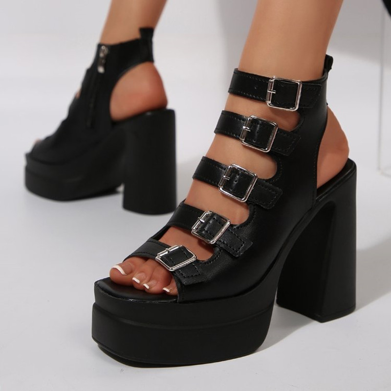 Vrouwen Zomer Nieuwe Platform  - Metallic Heel Sandal recensie en prijs