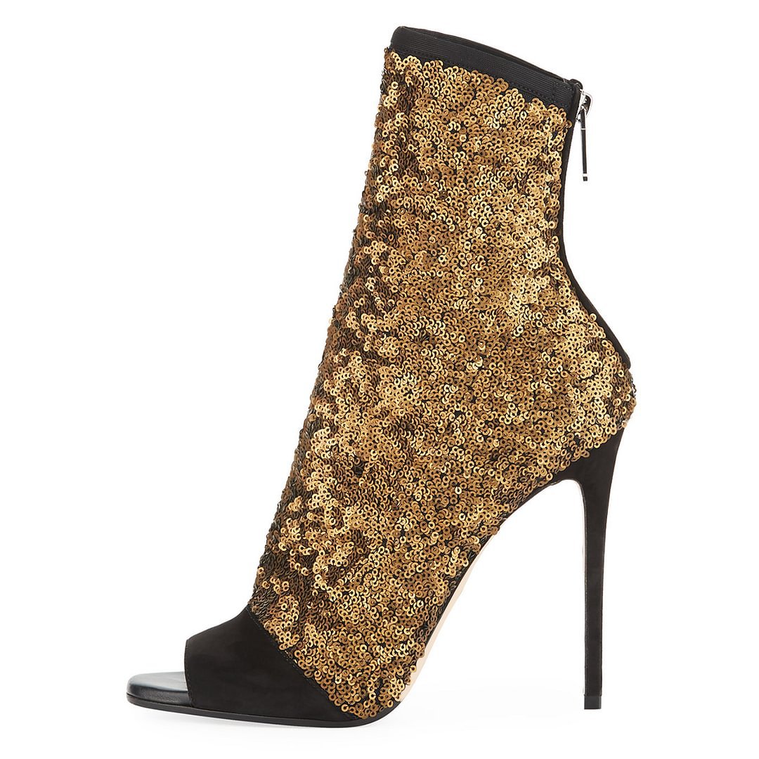 Patchwork BlingBling Peep Toe  - Women Shoes Boots recensie en prijs
