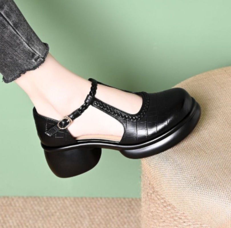 Dames zwarte Mary Jane-sandale - Women Shoes Sandals recensie en prijs