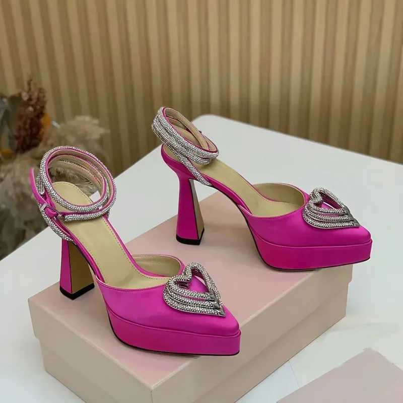 Platform Kristal Liefde Decora - Metallic Heel Sandal recensie en prijs